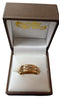9ct Gold Pattern Ring 3.6g Size-Q