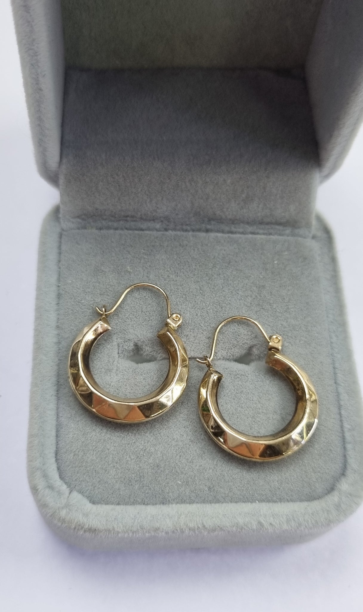 9ct gold horse shoe earrings