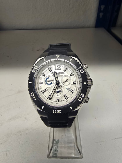 Jorg Gray JG9700-22 White w/ Silver Chronograph Watch