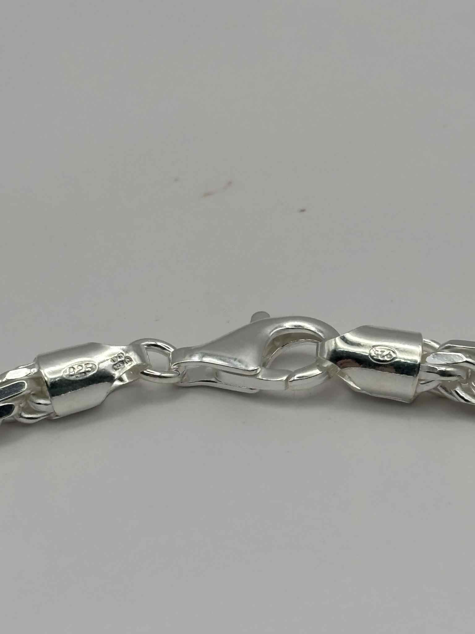 925 SILVER HALLMARKED, BRACLET W/ LOBSTER LOCK, 8", 22.3G, BOXED, *BRAND NEW*