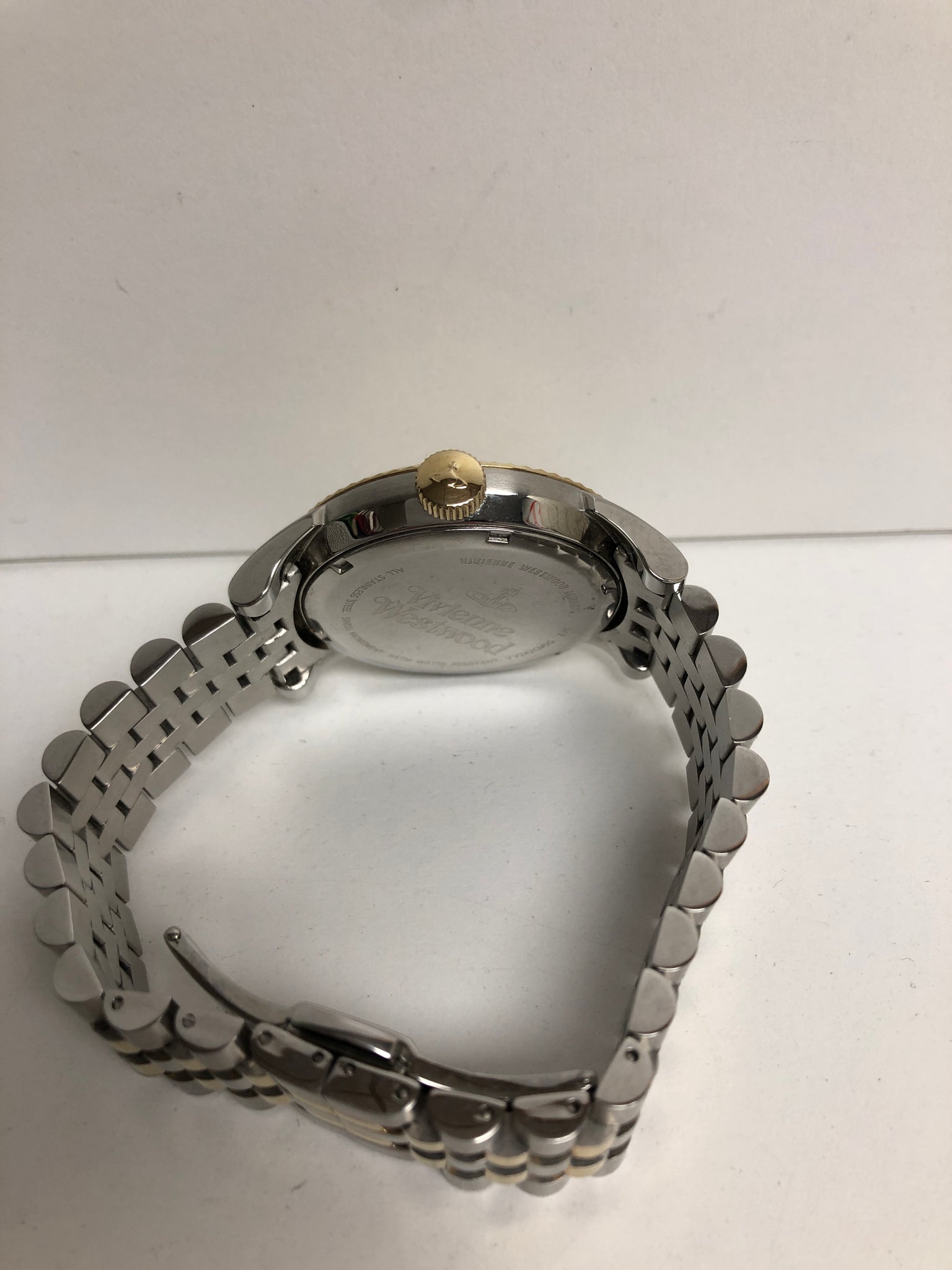 Vivienne Westwood Mens Silver/Gold Seymour Homme Bracelet Watch