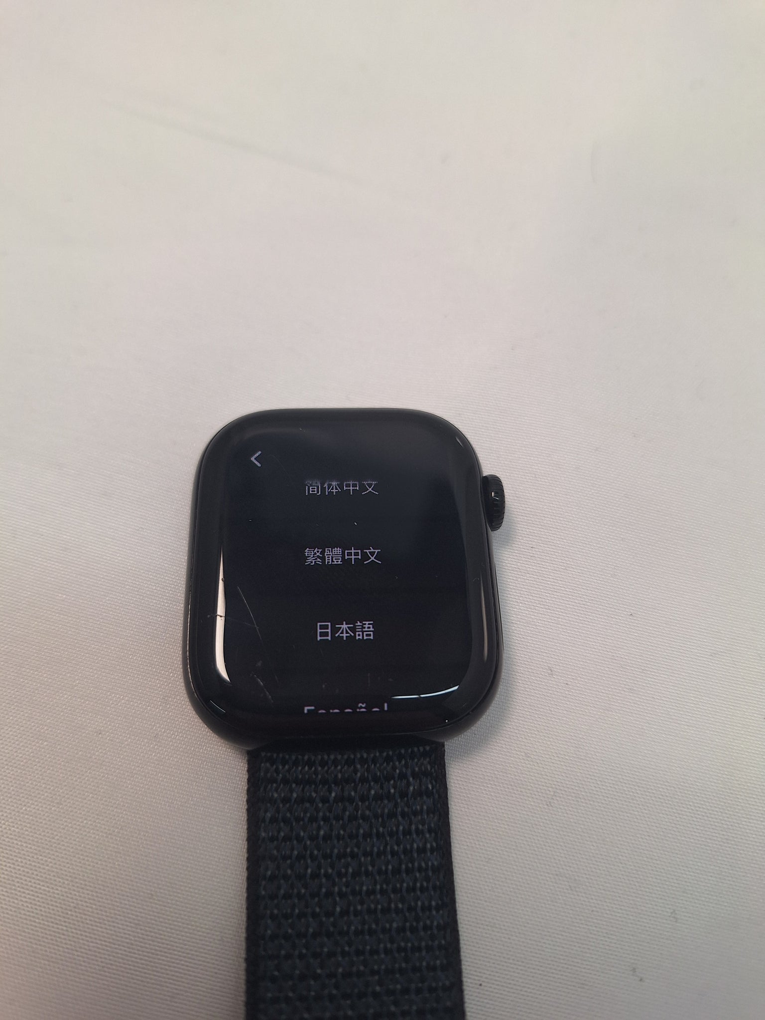 Apple Watch Series 10 42mm GPS solid black aluminium Case with official apple strap (boxed) screen slightly scratched