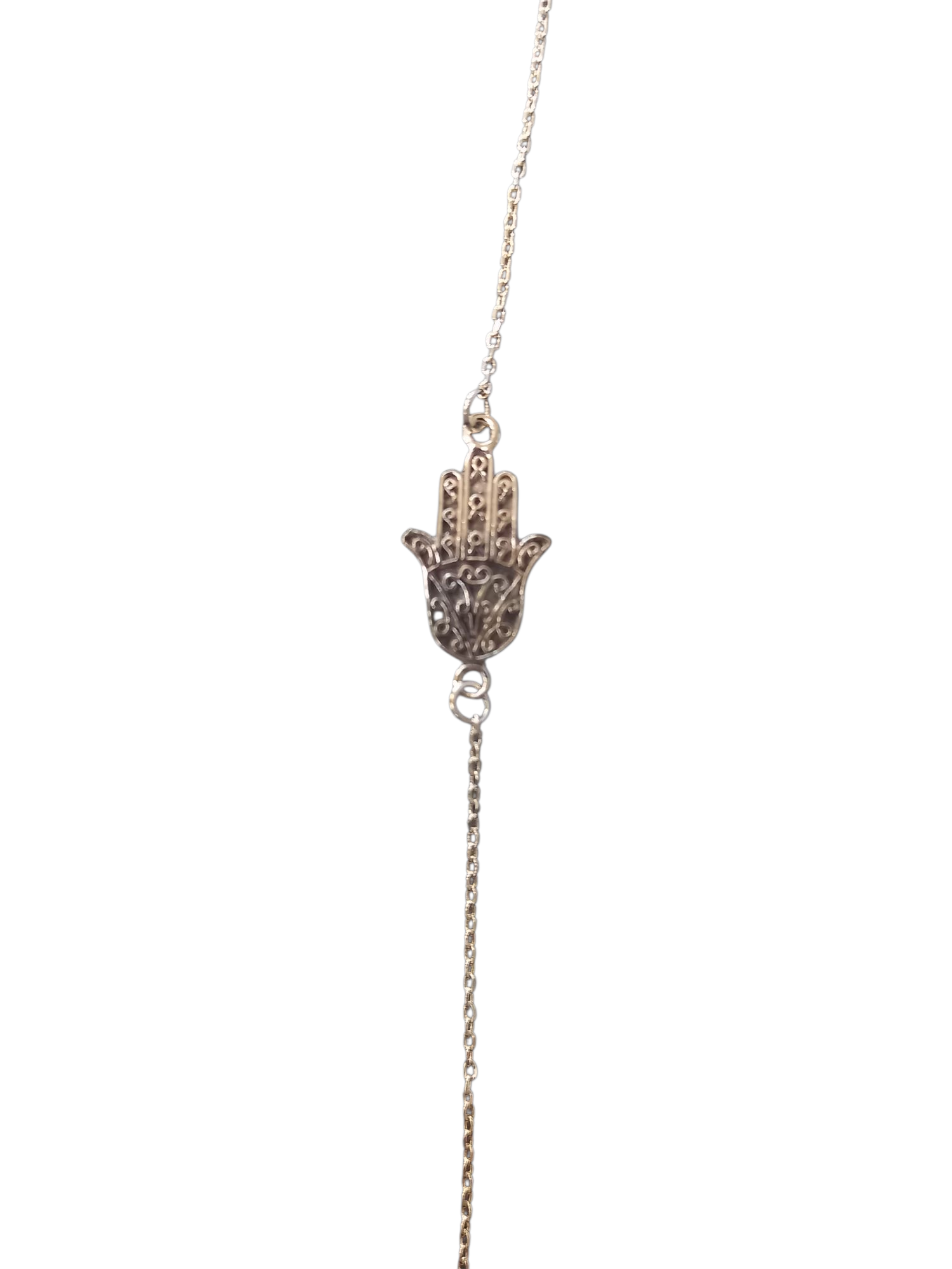 Palm Hand Silver Bracelet