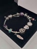 (925 ALE Hallmarked&Tested), Pandora Heart Clasp Bracelet, With Twelve Charms