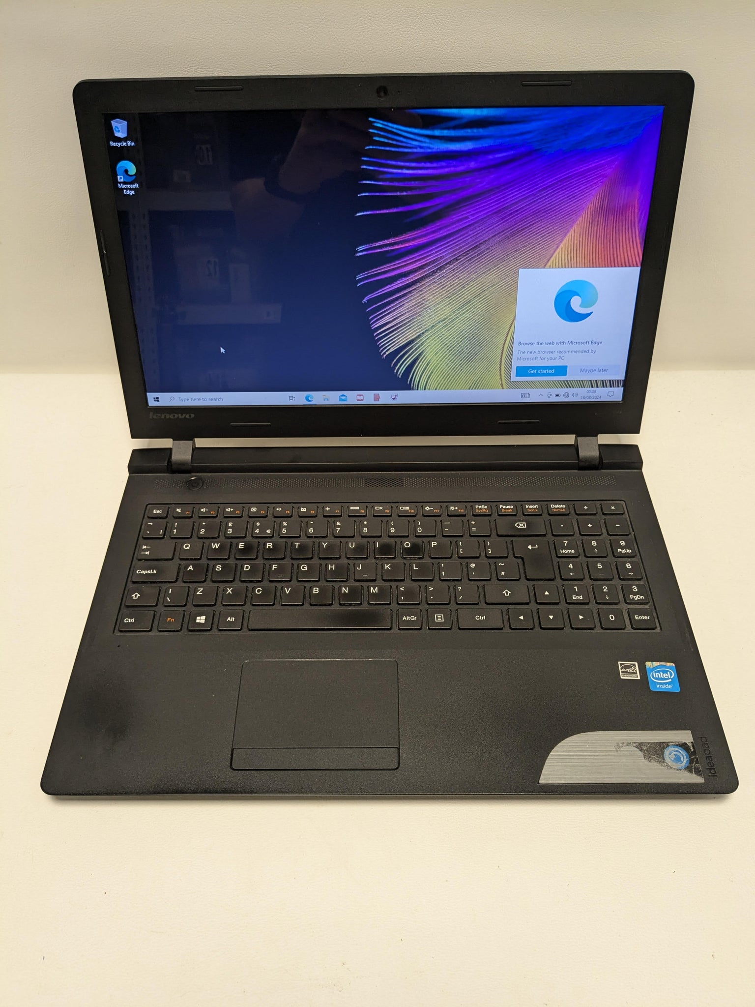 Lenovo 100-15IBY/N2840/4GB Ram/500GB HDD/DVD-RW/15”/W10/B