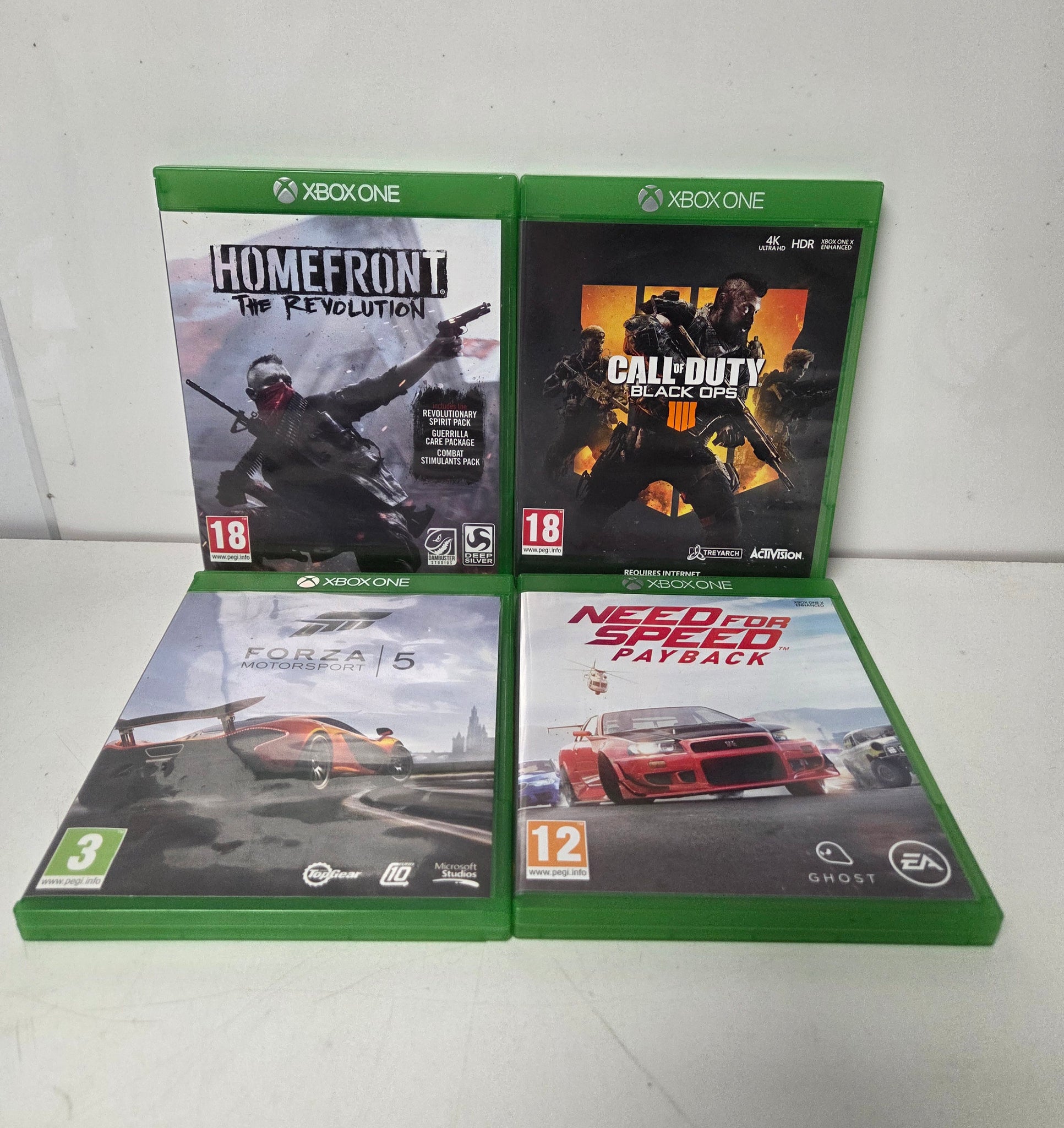 Microsoft Xbox One S 500gb Console with 4 games