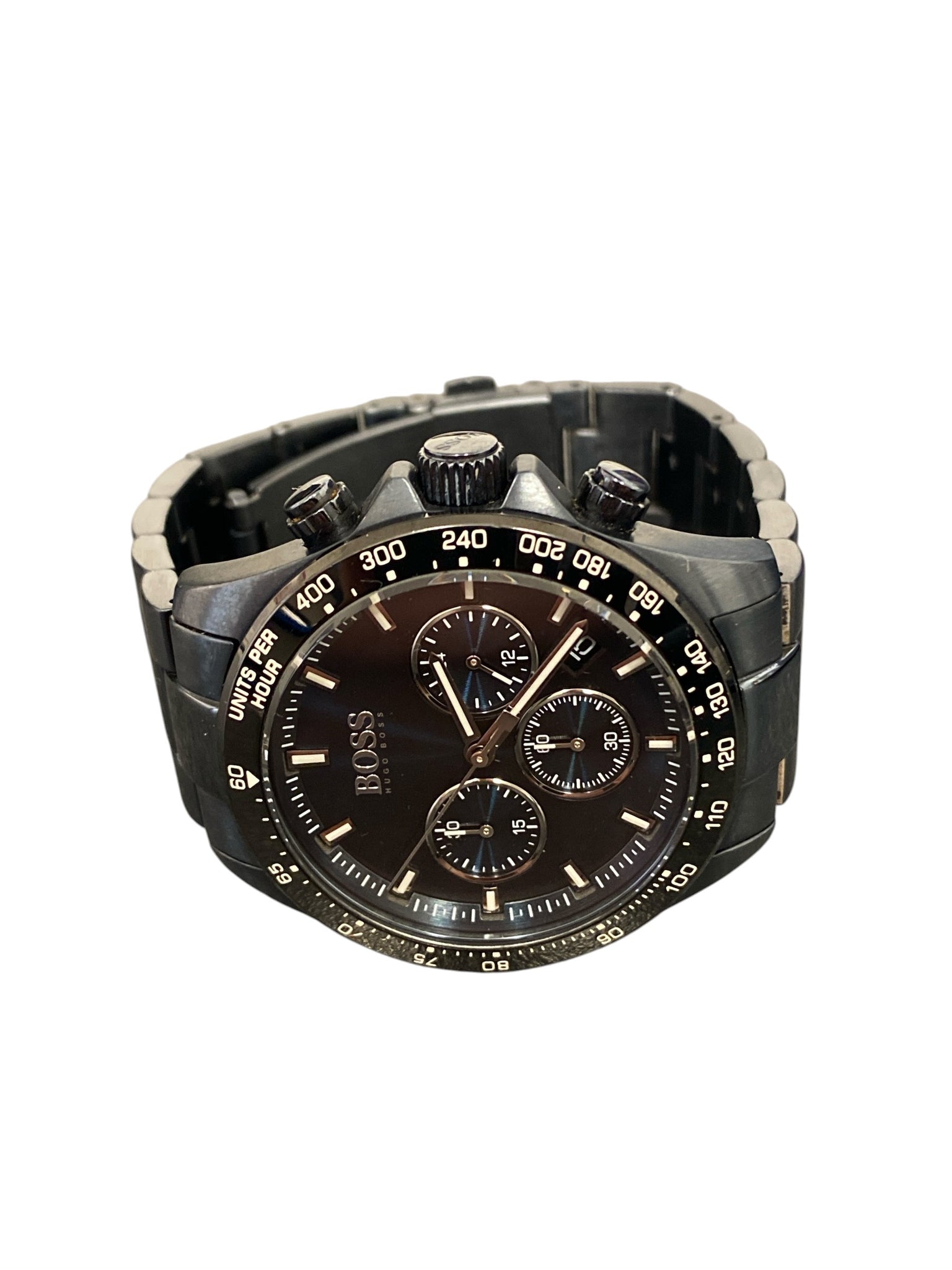 Hugo Boss Mens Watch Stainless Steel Blue Tone