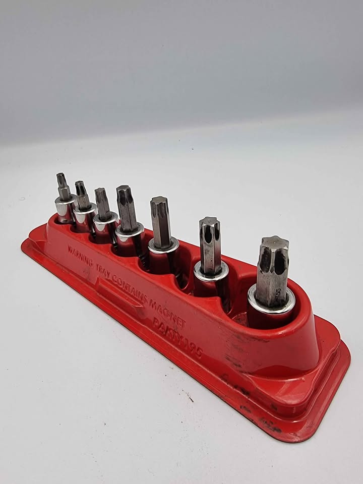 Snap on Torx Bit Set 3/8" Drive With Magnetic Tray 7PC T55 PAKTY195