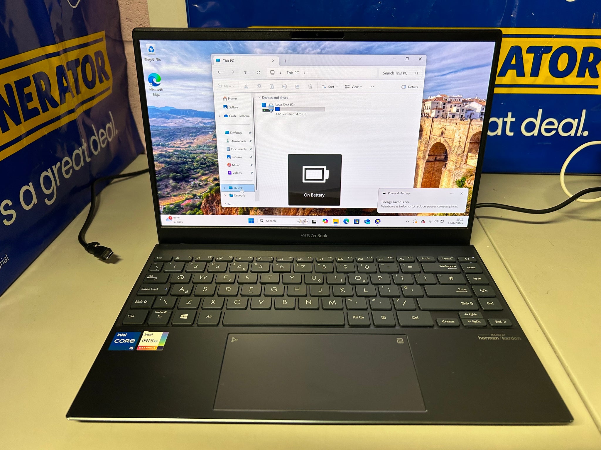 Asus Zenbook 13-UX325E i5-1135g7 8GB Ram 512GB SSD