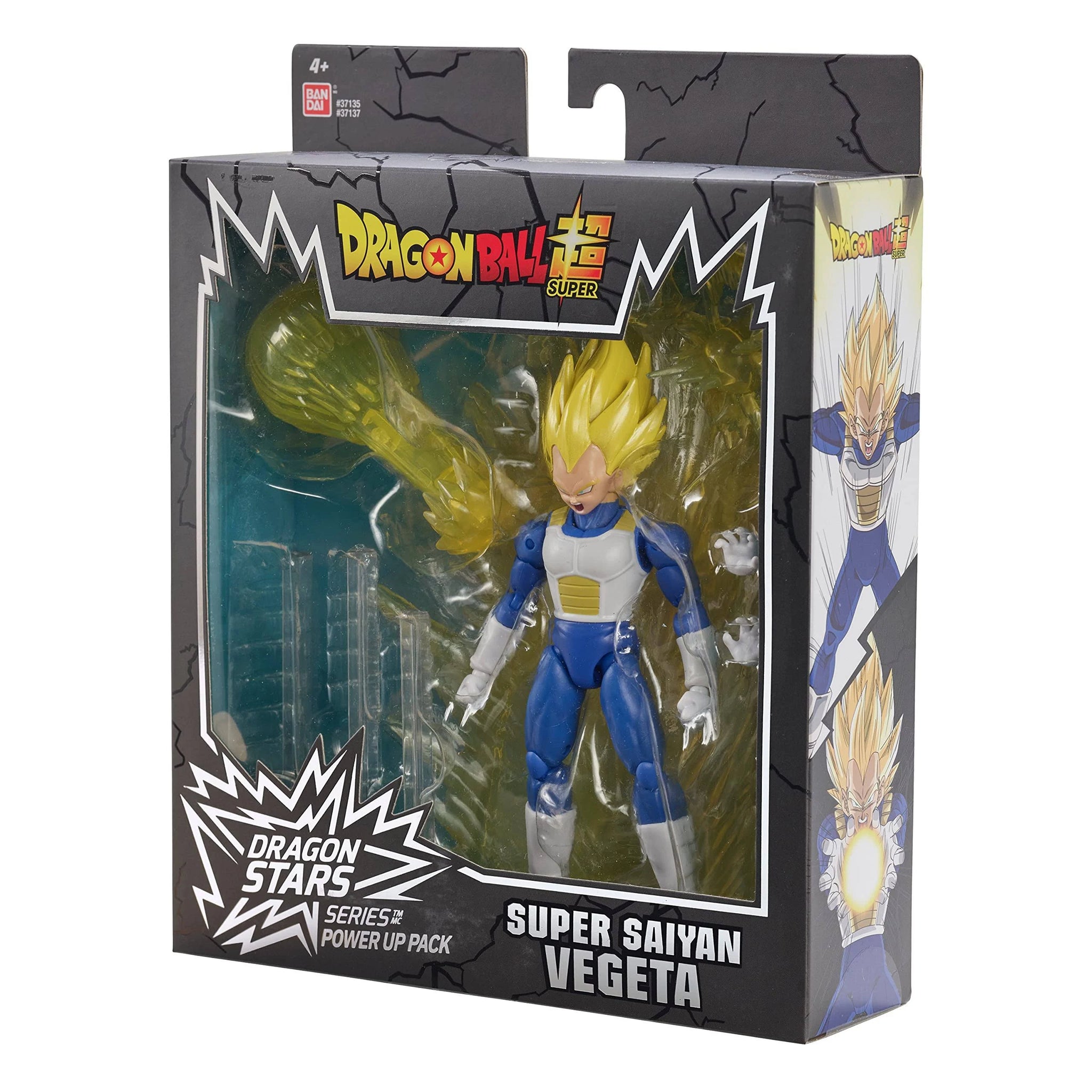 Dragon Ball Super Dragon Stars Power Up Pack Super Saiyan Vegeta Action Figure