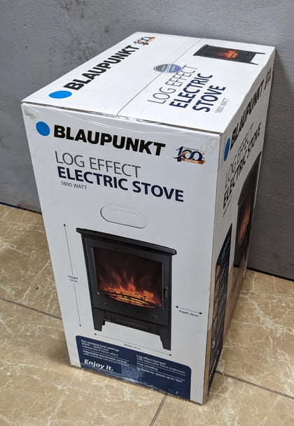 * Collection Only* Blaupunkt Electric Fireplace Freestanding With Realistic Flame Effect, Black