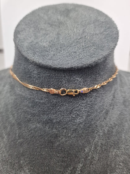 Gold Necklace 14CT 3.4G (AROUND 20'' IN LENGTH).