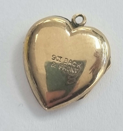 9ct gold heart locket