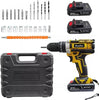 ikaufen Cordless Drill Driver, 21V Electric Drill Screwdriver Kit with 25+1 Torque, 2