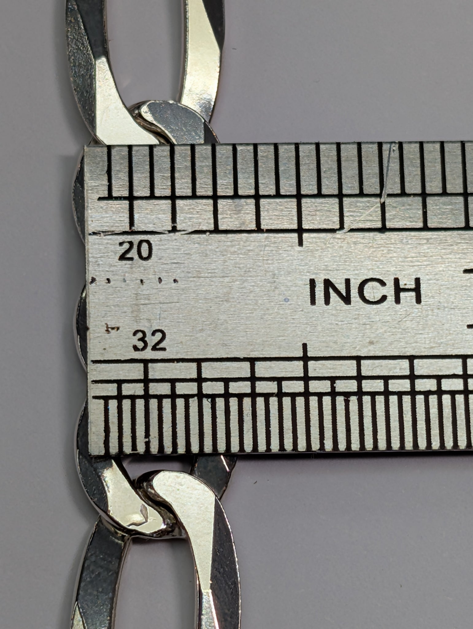 Heavy silver figaro chain