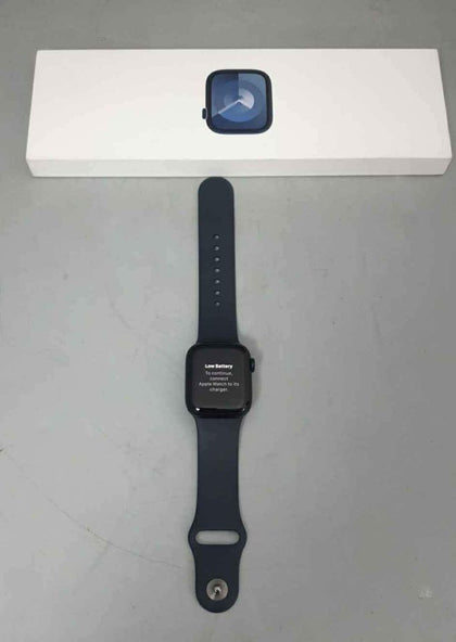 Watch Series 9 (Cel), Midnight Aluminium, 41mm, boxed with charger.
