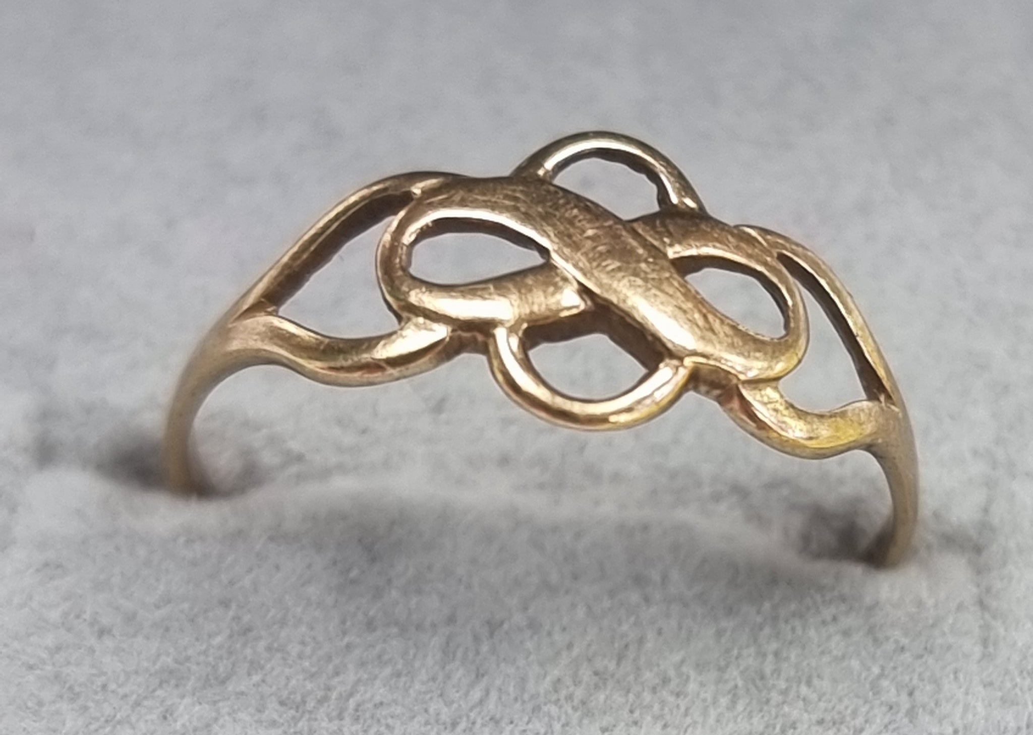 9ct Gold Ring Size P1/2