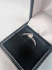 18ct White Gold Ladies Ring With 0.33ct Diamond Stone - Size M - 3.03 Grams