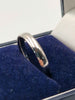 18ct White Gold Thin Plain Wedding Band Ring - 3.09 Grams - Size N