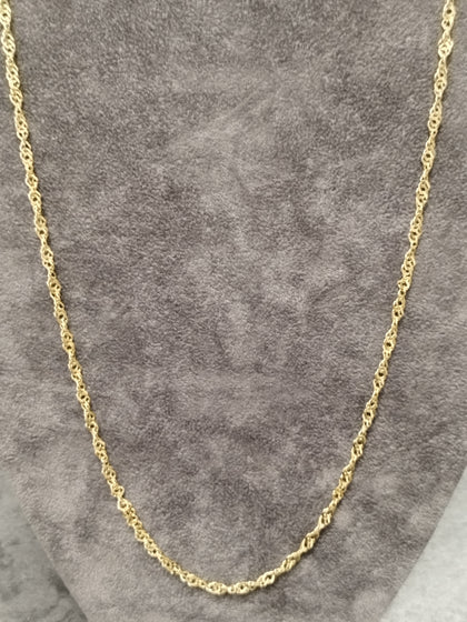14ct Yellow Gold Singapore Chain