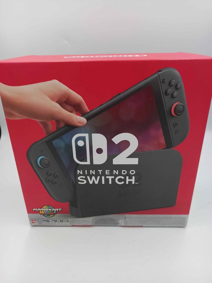 Nintendo Switch 2 256GB Black Joy Con 2 Mario Kart World Bundle *SEALED*