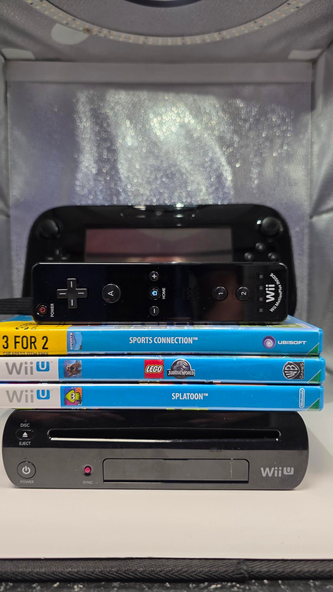 Wii U Console, 32GB Premium Black (No Game), Discounted