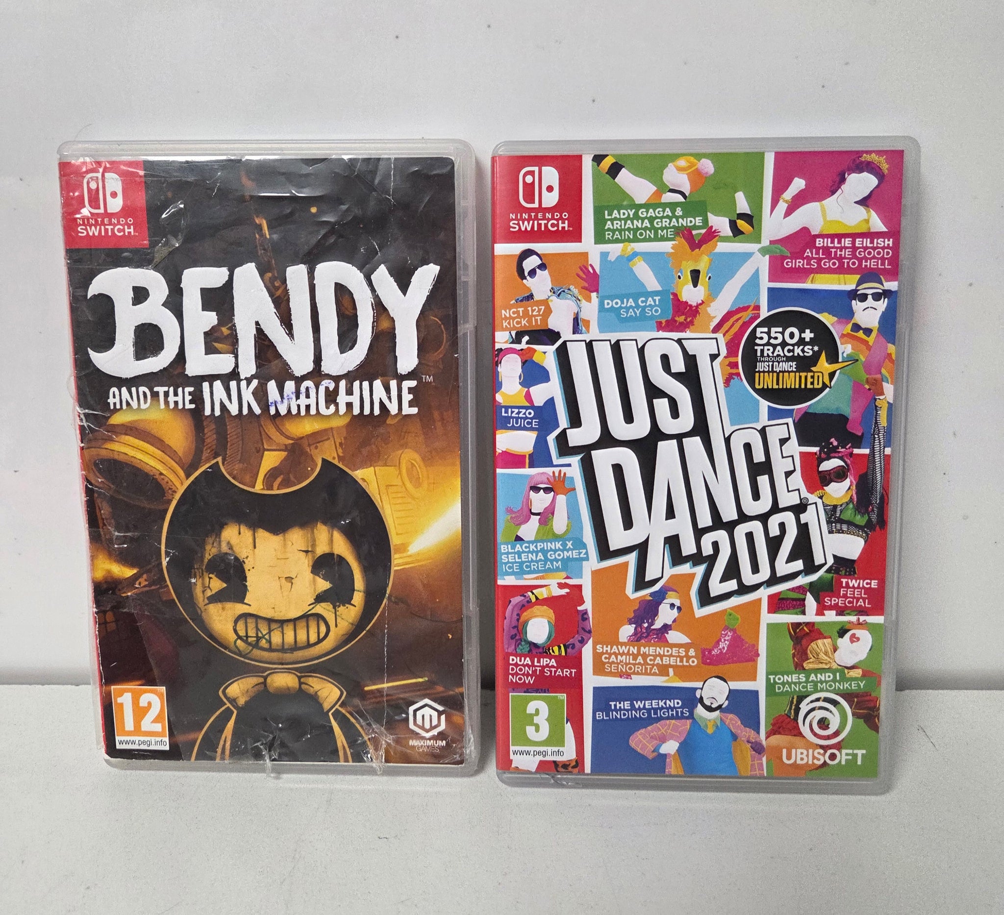 Nintendo Switch Console Neon Red/Blue & 2 Games