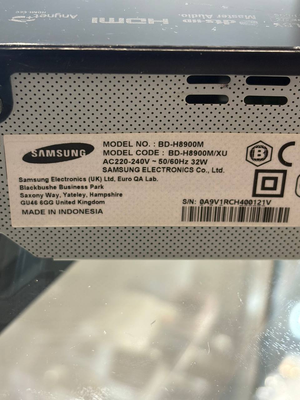 Samsung BD-H8900M Smart Blu-Ray PVR Recorder + 1TB HDD