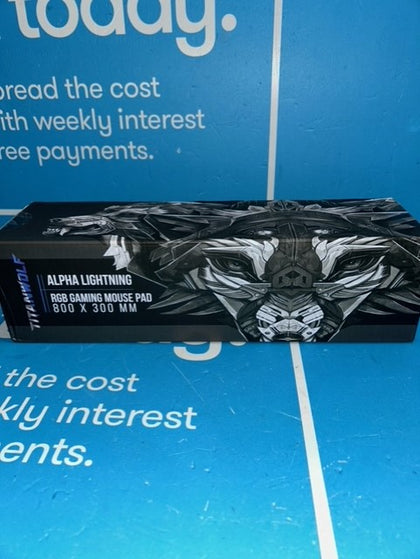 Titanwolf Alpha Lightning Rgb Gaming Mouse Pad - 800x300mm.