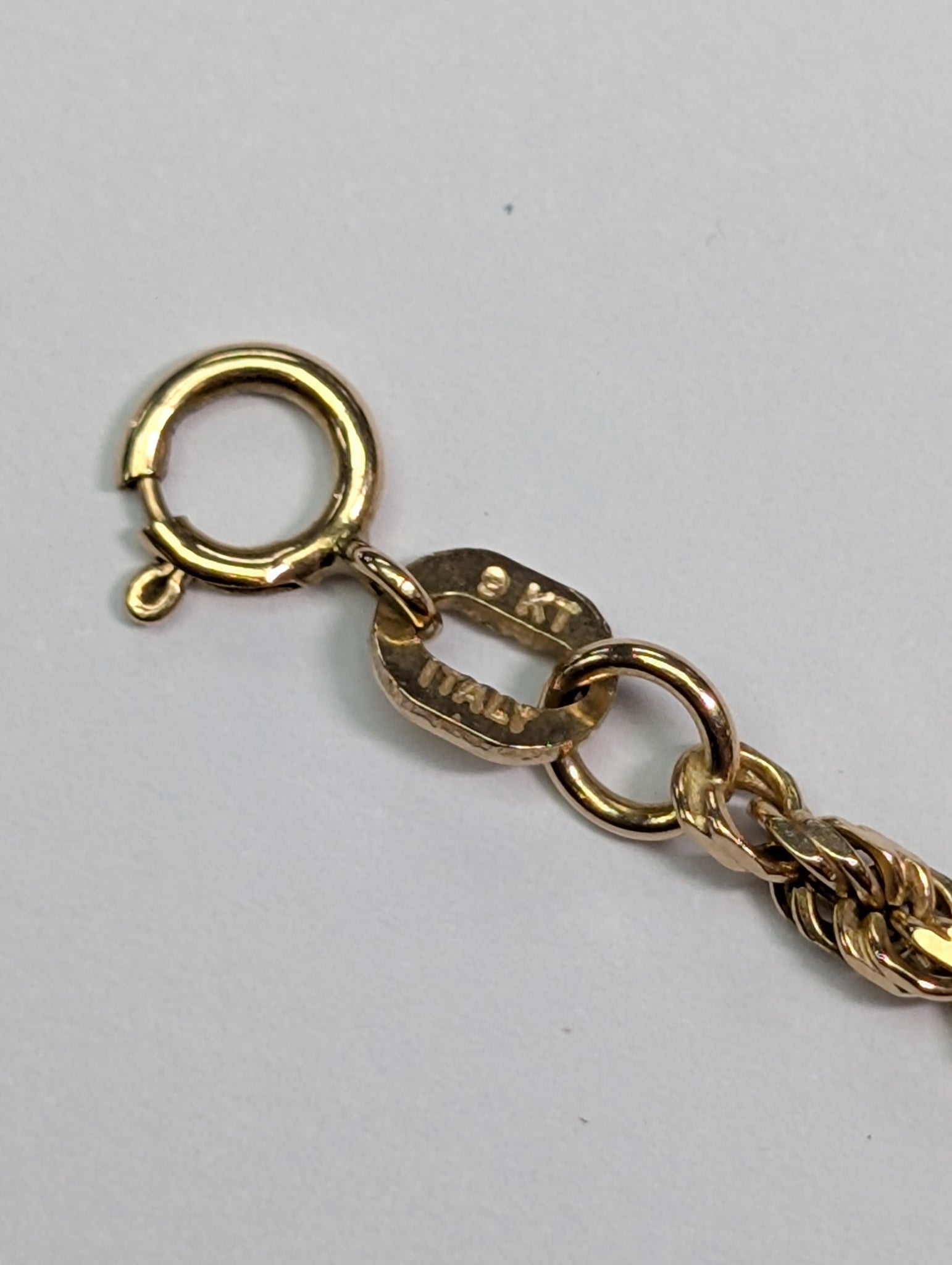 9ct Gold Twisted Rope Chain