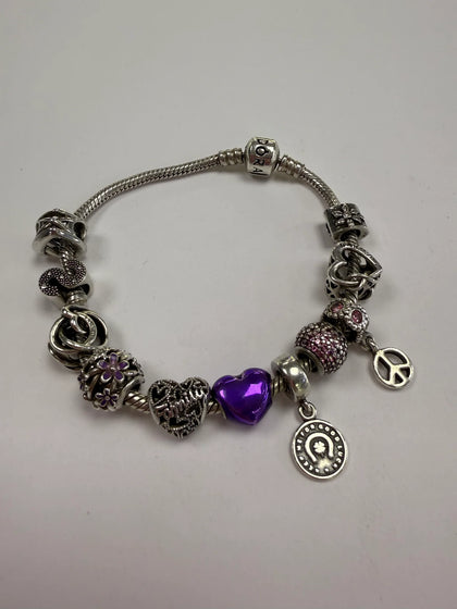 pandora snake bracelet & charms