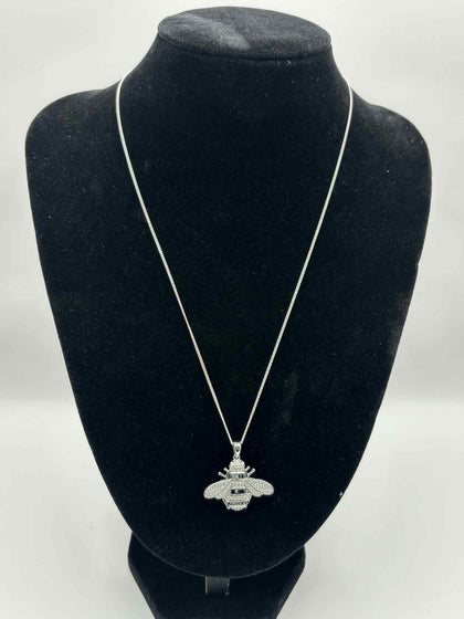 **BRAND NEW** 925 silver curb style chain with pendent 13.5G 22''