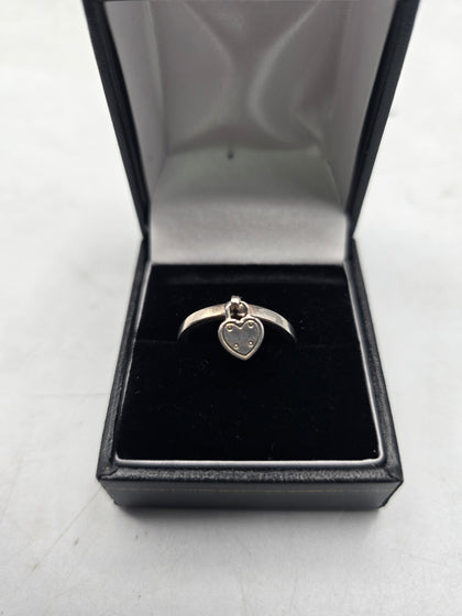 pandora lock charm ring