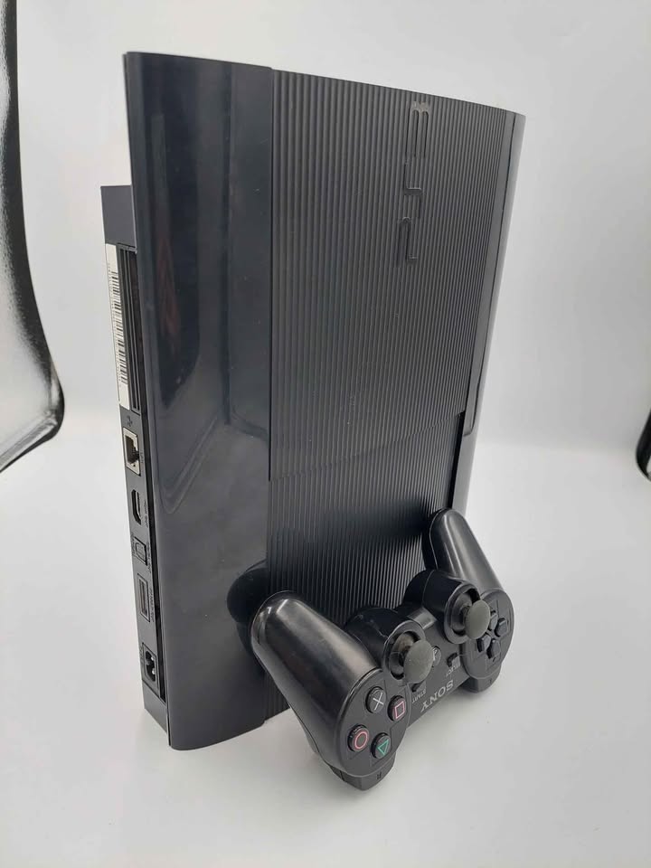 PlayStation 3, Super Slim Console, 500GB, Black, With Black Pad, Unboxed