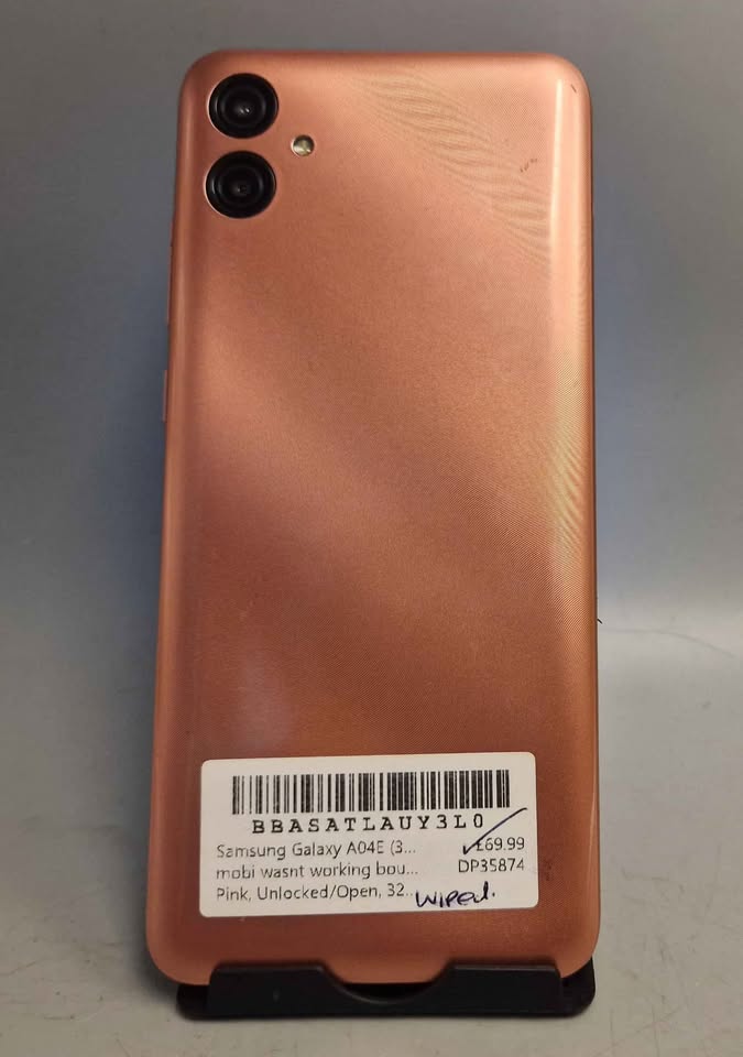 Samsung Galaxy A04E (3GB+32GB) Copper, Unlocked