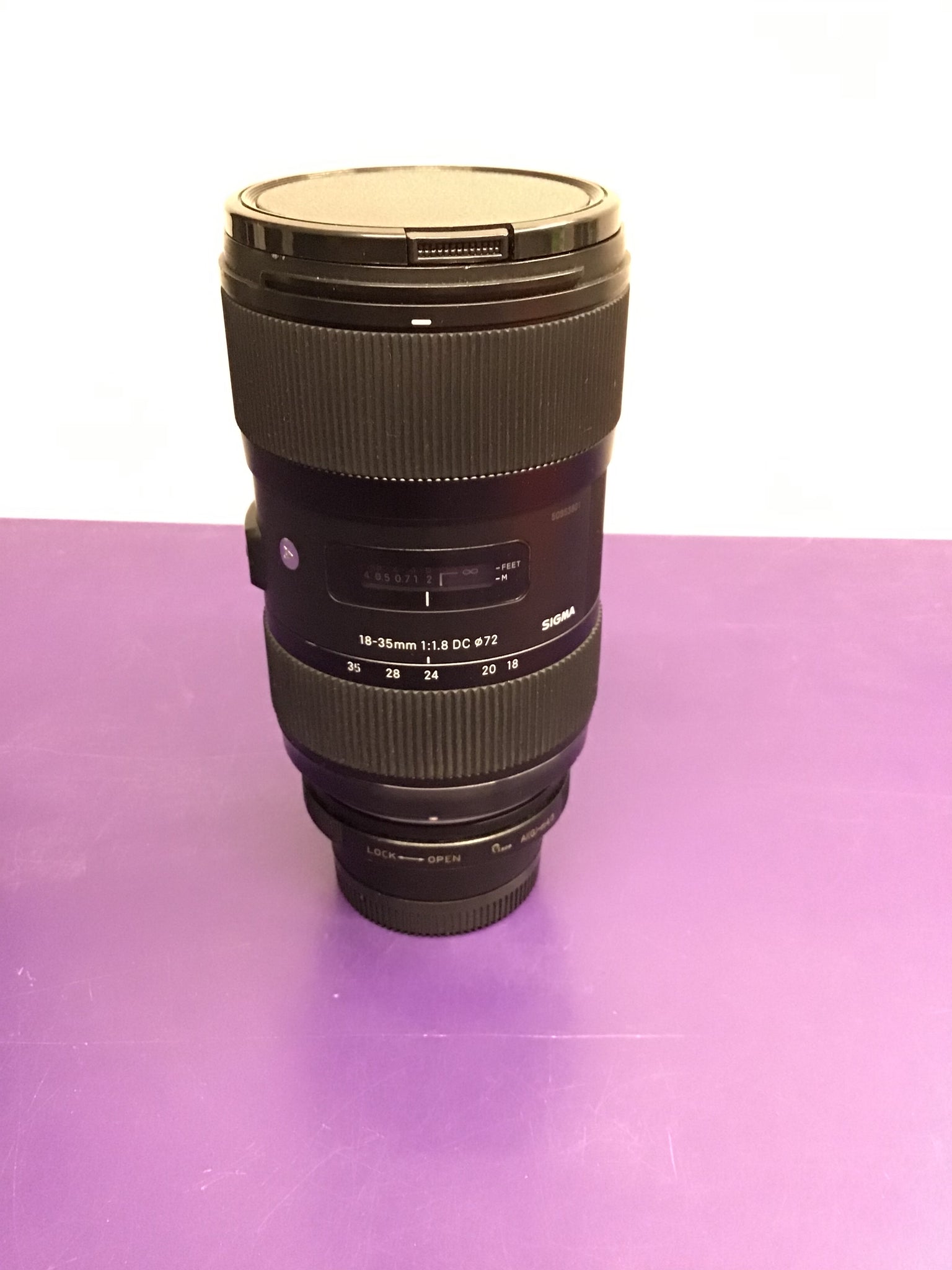 Sigma 18-35mm lens - for Nikon F mount. Includes adaptor.