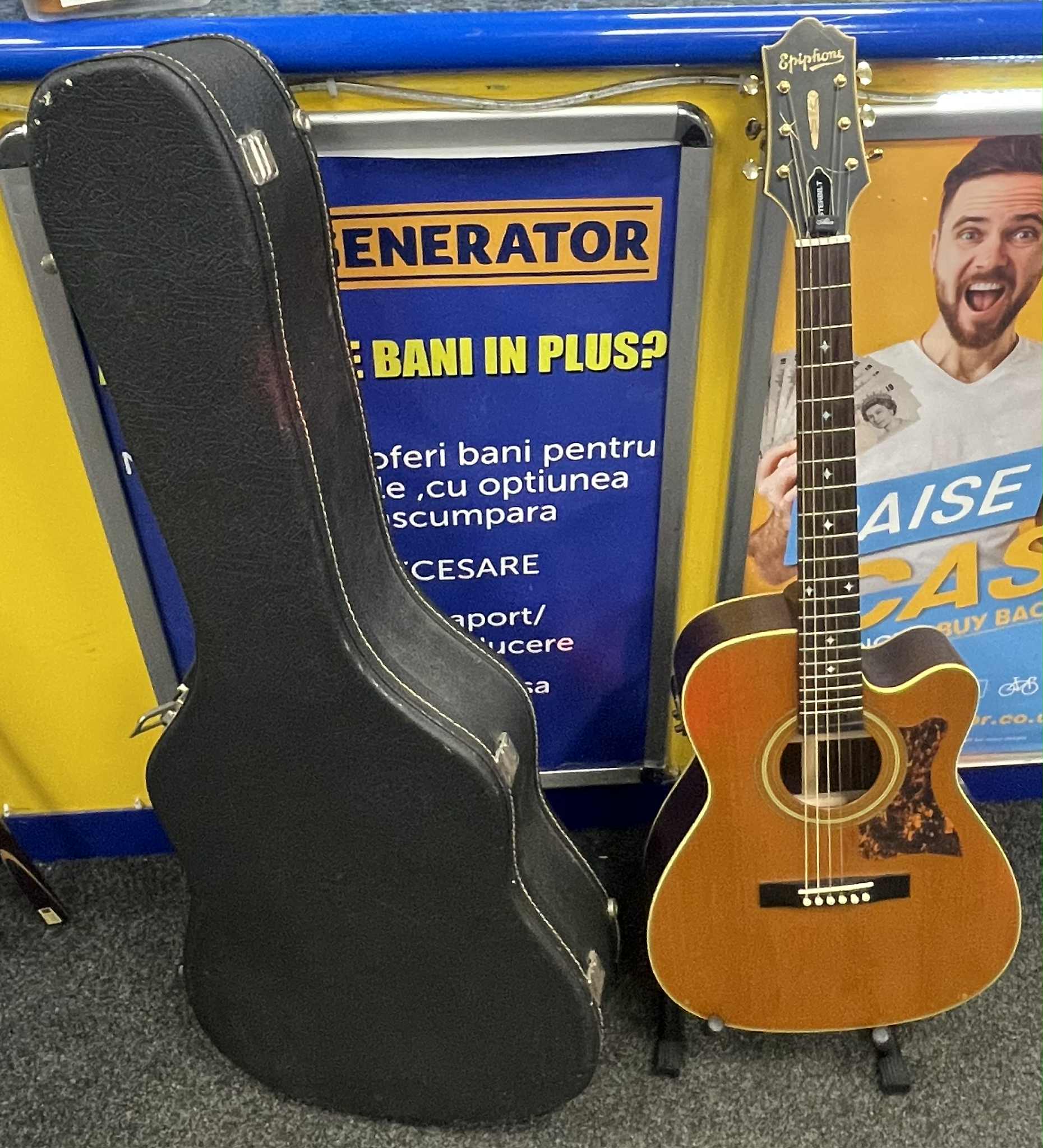 Epifone masterbuild semi acoustic guitar
