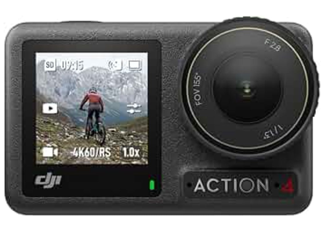 Dji action 4 digital camera with tripod