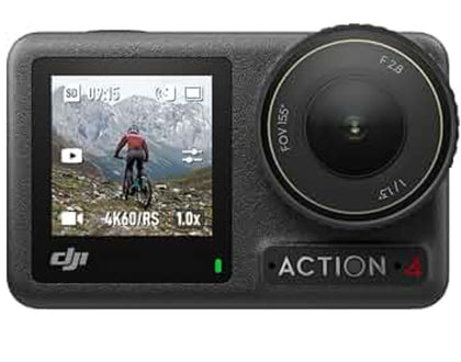 Dji action 4 digital camera with tripod