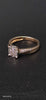 9ct Yellow Gold Ladies Ring With CZ Stones - 2.46 Grams - Size J