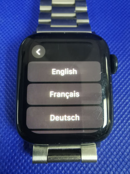 Apple Watch 2nd Gen, Midnight Aluminum, 40mm, Stainless Steel Strap Unlocked -Box Included