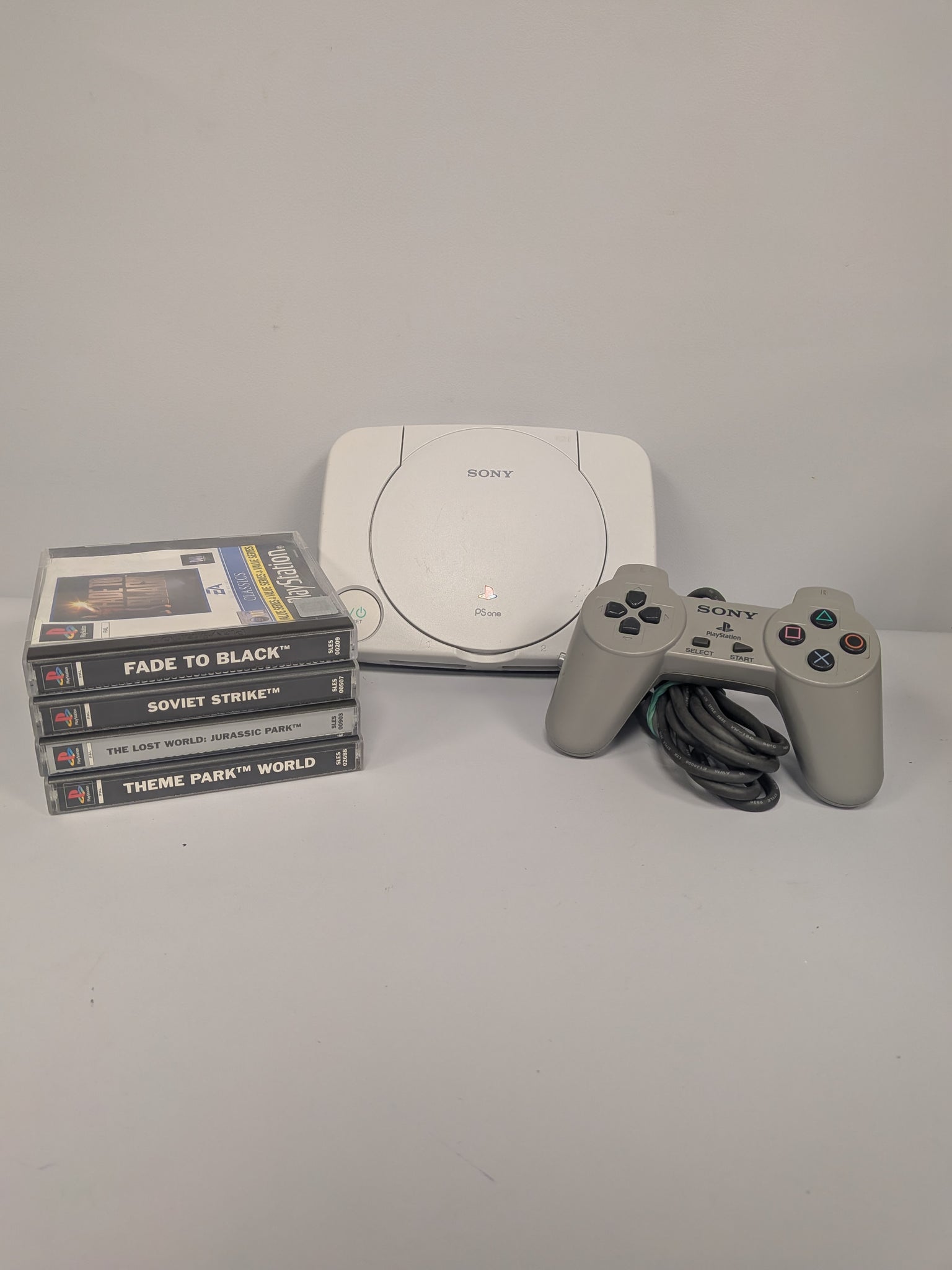 Sony PSone Console - White - 4 Game Package