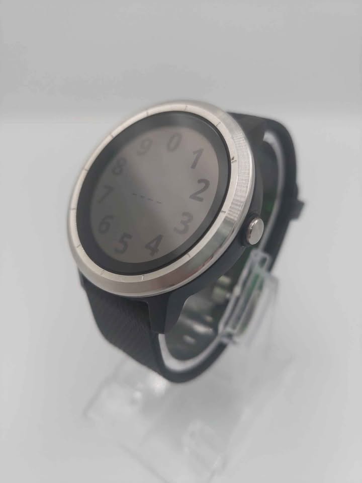 Garmin Vivoactive 3 GPS Smartwatch, Black Rubber Strap