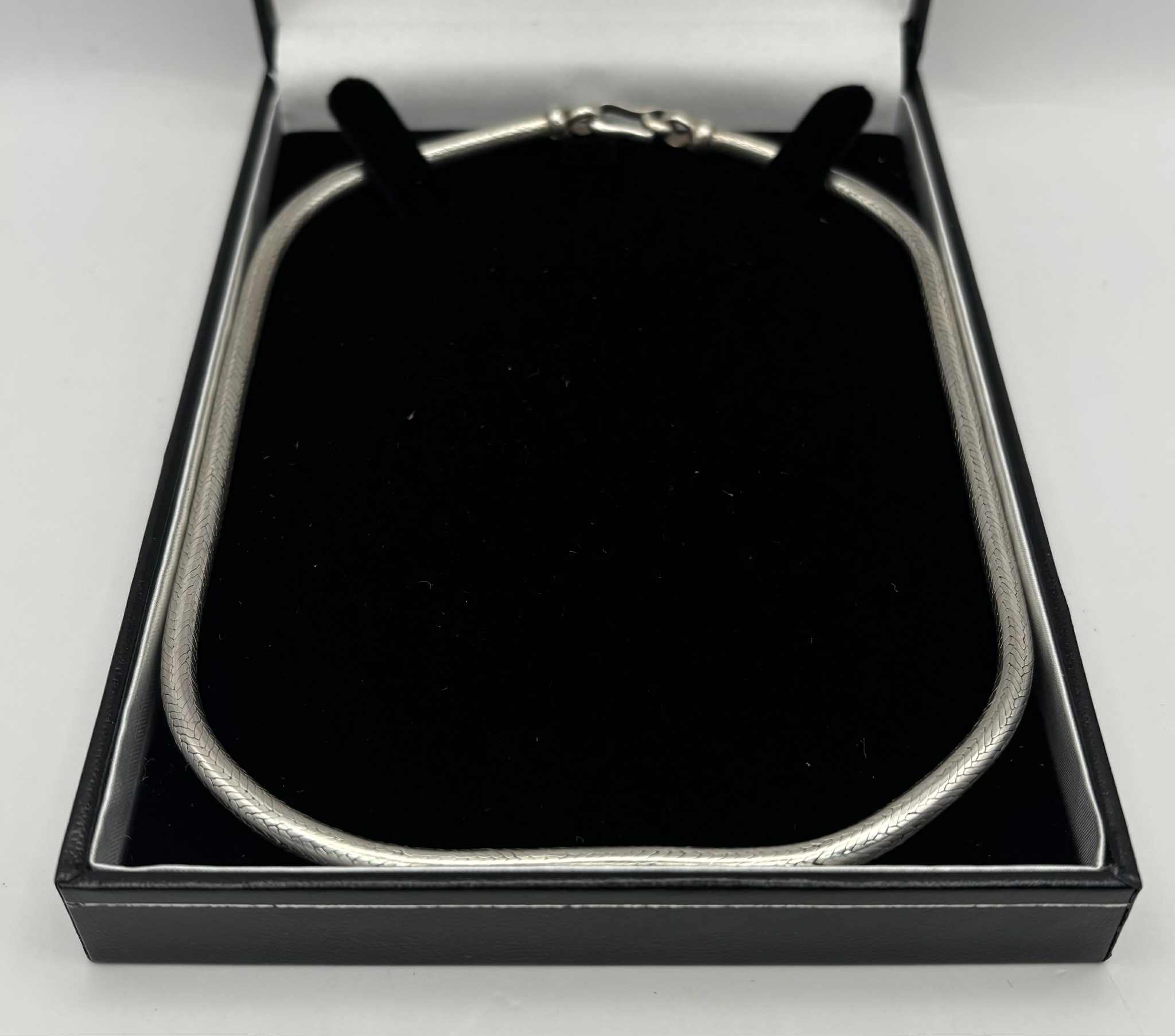 925 silver rope style chain 44.86g 16'' boxed