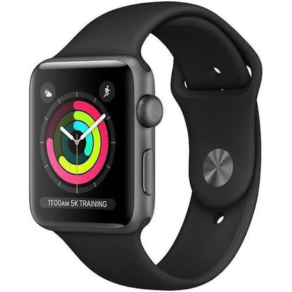 Apple Watch Series 4 40mm - Space Grey Aluminium Case With Black Sport Band Cellular & GPS.