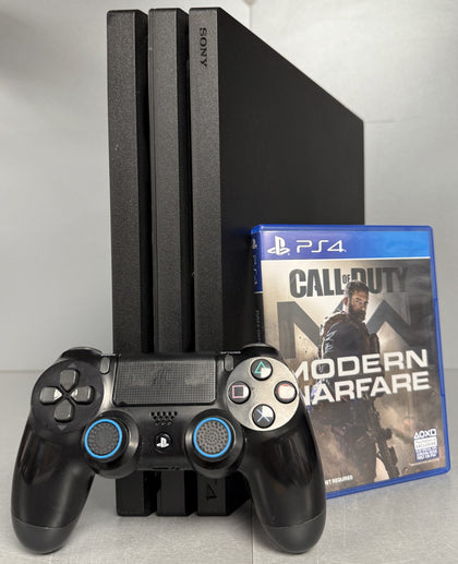 Sony PlayStation 4 Pro 1TB Console Bundle ( + Call Of Duty Modern Warfare ) ** Unboxed **