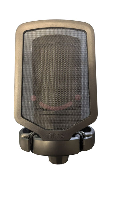 FIFINE Ampligame A6V USB Microphone with Volume Dial, Mute Button & RGB For Gaming On PC/Laptop/PS4/5, US / White / Tripod Stand (A6V)
