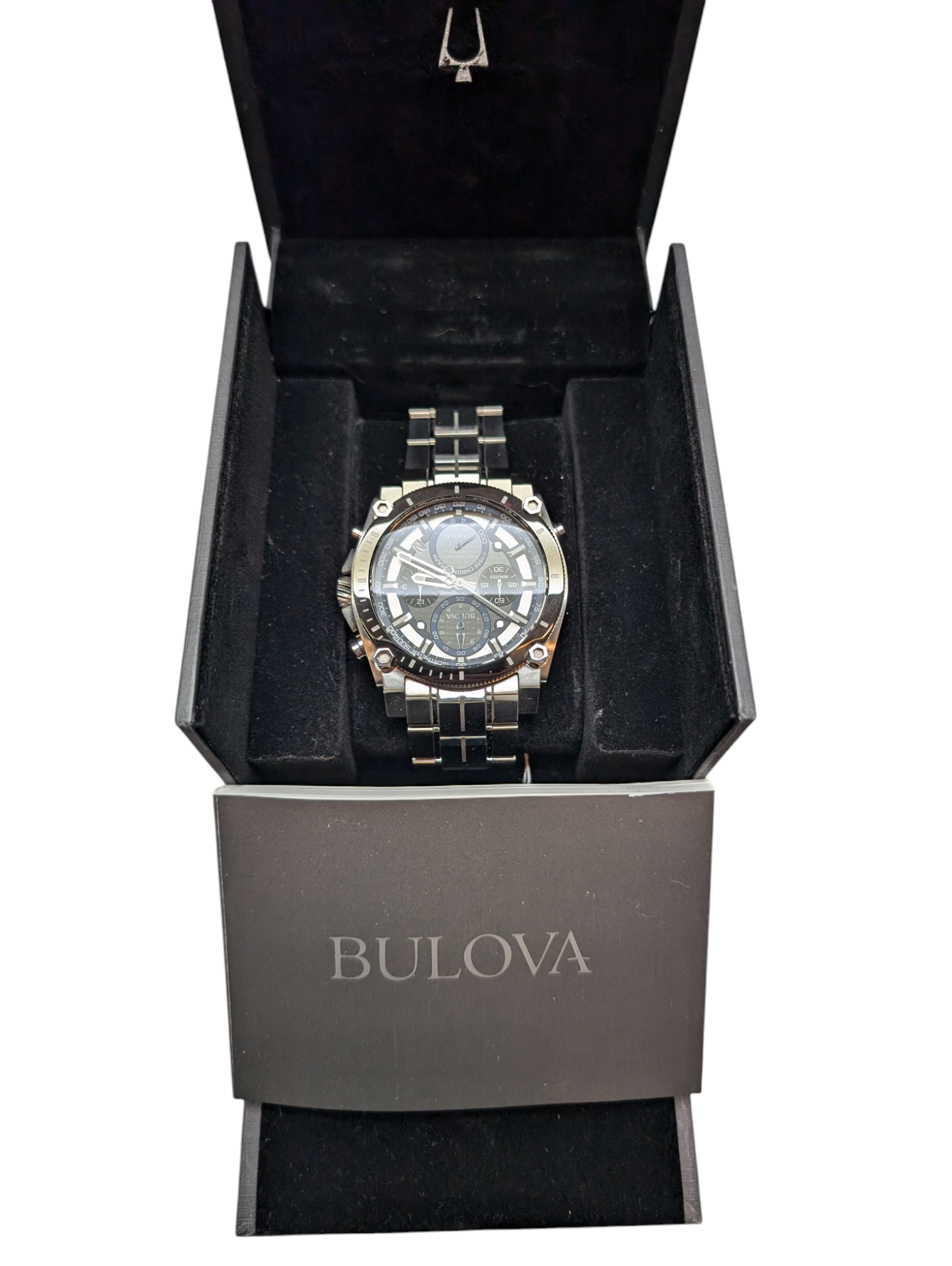 Bulova Precisionist Chronograph Mens Watch - Boxed