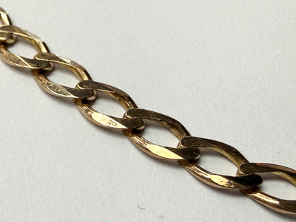 9ct gold curb chain 25