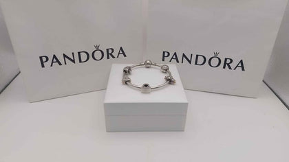 Pandora Bangle plus 5 Charms Boxed 925 25.4g